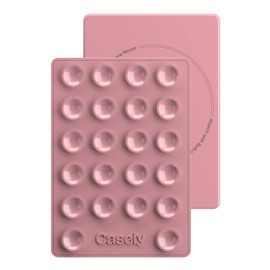 Casely Grippy | Silicone Suction Phone Mount Compatible with MagSafe Pink