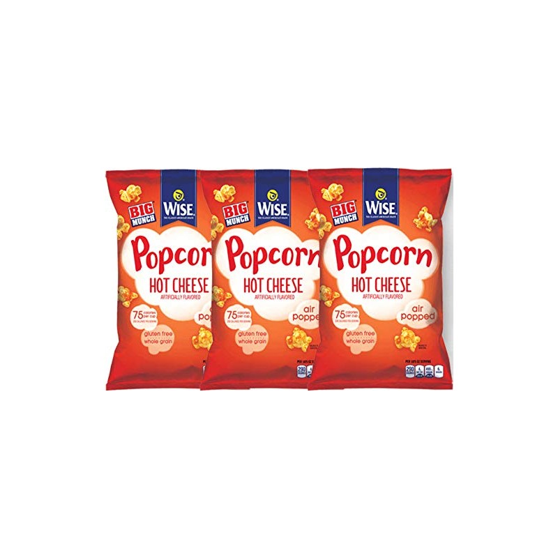 Wise Foods Wise Food Hot Cheese Popcorn, 4.5 oz. Bags