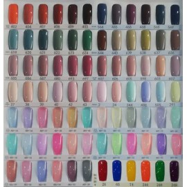 Gel Semipermantente Marca Mussa Gama 6 Piezas Para Uñas                                                                                               
