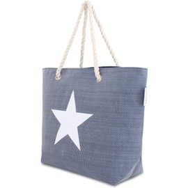 normani Beach Bag Shoulder Bag Handbag Shoulder Bag with Summer Design and Large Volume, Star Blue, Unit size