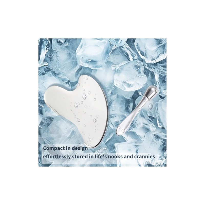Stainless Steel GuaSha & Eye Cream Applicator Facial Tools