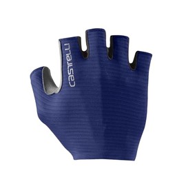 CASTELLI Men’s Espresso Glove, Short-Finger Cycling Gloves with Padding & UPF Protection for Road & Gravel Biking - Belgian Blue - Small