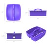 Storex 2-Compartment Large Craft Caddy – Multipurpose Classroom Organizer with