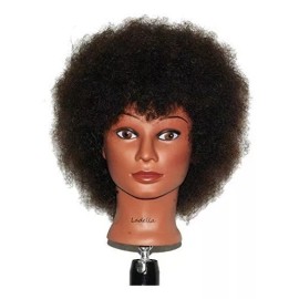 Ladella Beauty Maniqui Cabeza Cabello Natural Castaño 20cm Ladella Beauty