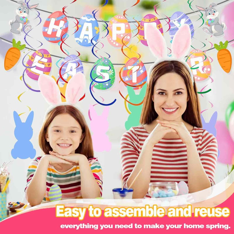 Easter Garland - Ultimate Easter Decoration for Hanging with Magnetic