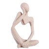 Asng Sandstone Resin Thinker Style Abstract Sculpture Statue Collectible Figurines