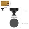 Amerdeco 10 Pack Matte Black Knurled Cabinet Knobs Kitchen Cabinet
