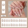 YXRXKJ ネイルチップ ミディアム 24枚入り ネイルチップ ショート 人気 和風 かわいい シンプル