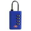 TSA Approved Combination Padlocks for Luggage, Security Lock, Black (Blue)