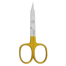 Scissors Nose Ear Hair Grooming,Removal,Clippers, Eyebrow Eyelash Trimming, Men's Beard Mustache Cutting Facial (Gold)