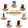 CAPMESSO Reusable Espresso Capsules Refillable Coffee Pod Stainless Steel Cups