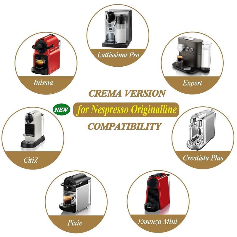CAPMESSO Reusable Espresso Capsules Refillable Coffee Pod Stainless Steel Cups