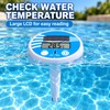 Solar Floating Pool Thermometer, Digital LCD Water Temperature Gauge with