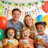 6 7 Meme Gen Crazy Straws for Kids Ninja Green