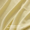 PANDATEX Light Yellow King Size 4 Piece Sheet Set, Linen-Textured