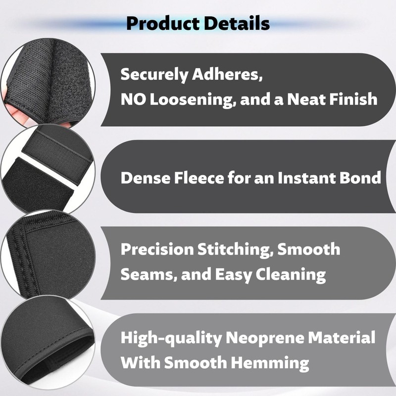 Lyivisk Bicycle Frame Protector Set of 4 with 6 Rubber