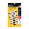 Titan 17671 7-Piece 1/2-Inch Drive SAE Jumbo Crowfoot Wrench Set