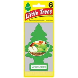 Little Tree Air Freshener (Green Apple 6pac) Value Set of 6! LittleTree Air Freshener, Green Apple 6-Pack