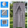 Round Shower Curtain Hanging Bathroom Curtains with Storage and Double