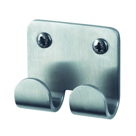 HACEKA IXI Doppelhaken, Edelstahl, gebürstet, 1119915