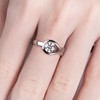 AimiIee Moissanite Engagement Ring 1CT D Color VVS1 Clarity 925