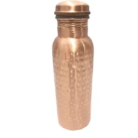 Hammered Copper Water bottle 900 ml Joint-Free Copper Water Bottle 30 Oz Copper Vessel for Drinking Pure Ayurvedic Health