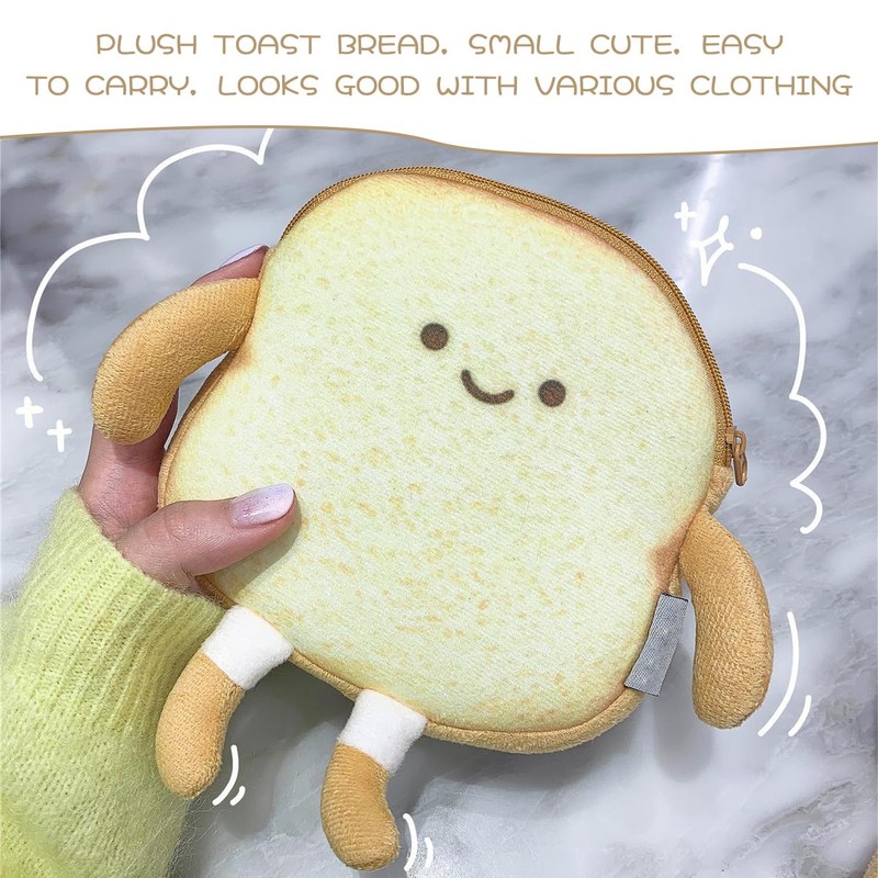 1 Piece Bread-Shaped Crossbody Bag, Creative Cute Shoulder Bag, Children'S