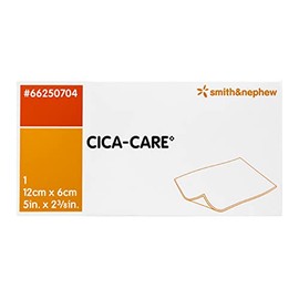 PHARMAIDEA Srl CICA-Care - Hoja de gel de silicona autoadhesiva para control de cicatrices, producto de cuidado de heridas, 12 cm x 6 cm, color blanco/naranja