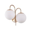 Double Sconce Simple Modern Dual Headed Glass Metal Energy Saving