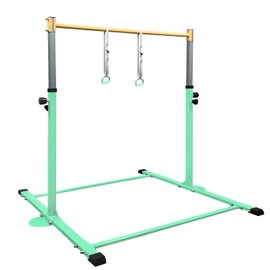 GLANT Gymnastic Kip Bar,Horizontal Bar for Kids Girls Junior,3' to 5' Adjustable Height,Home Gym Equipment,Ideal for Indoor and Home Training,1-4 Levels,300lbs Weight Capacity