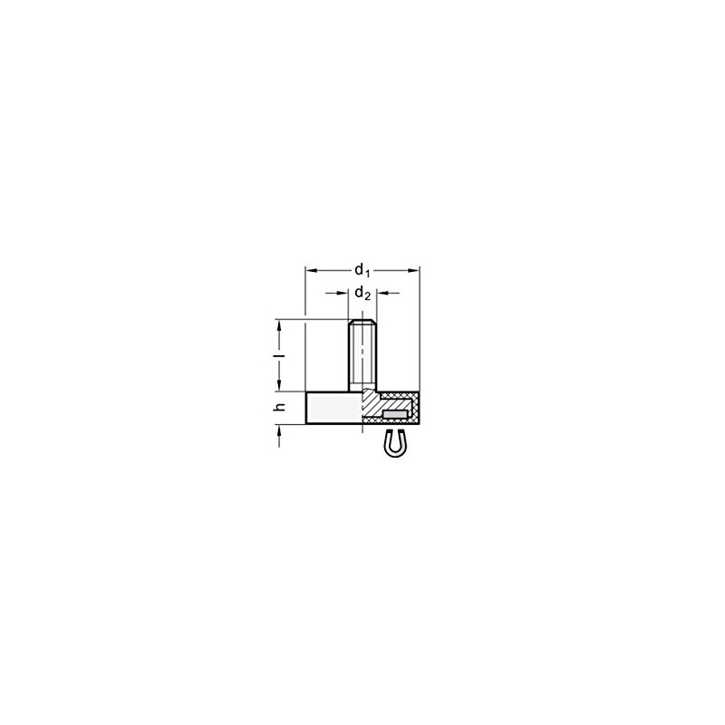 Ganter Standard Elements | Magnets with External Thread – GN