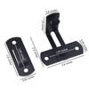 WAYDA Barn Door Lock, 90 Degree Right Stainless Steel Angle