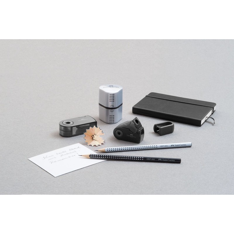 Faber-Castell 182700 - Doppelspitzdose Sleeve, schwarz