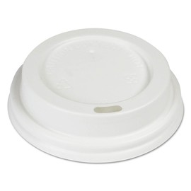 Boardwalk BWKHOTWH8 Hot Cup Lids for 8 oz. Hot Cups - White (1000/Carton)