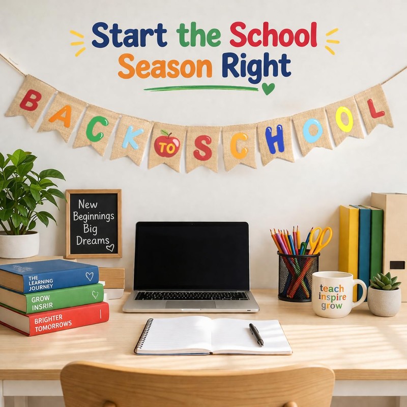 Back to School Banner, First Day of School Banner, Classroom