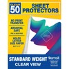 Samsill Sheet Protectors 8.5 x 11 Inch, Page Protectors for 3 Ring Binder, Standard Weight, Clear Sheet Protector, Letter Size, Top Loading, Acid Free, 50 Pack
