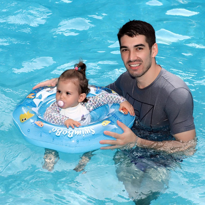 Swimbobo Inflatable Baby Swimming Float with Safe Seat for Age