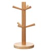 JUHONNZ Cup Holder, Wooden Pretzel Stand, Cup Holder, Wooden Tree