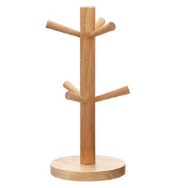 JUHONNZ Cup Holder, Wooden Pretzel Stand, Cup Holder, Wooden Tree Cup Holder, Pretzel Holder, Cup Tree for Kitchen Counter, Tabletop, Coffee Cup Rack