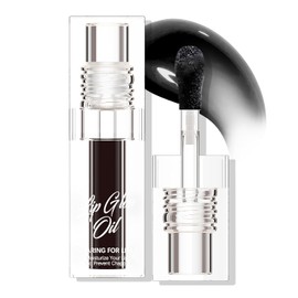 Brillo De Labios Hidratante De Cambio Cálido Hidratante Labial Brillo Labial Cuidado De Los Labios – Brillo De Labios Abultado Hidratante Nutritivo Bálsamo Labial Tintado (6#black)