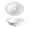 Linfevisi Compostable Paper Bowls Disposable Soup Bowl 1000 Pack 11.8