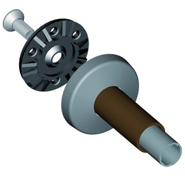 Ponte Giulio USA Contractor Series Grab Bar, 24" L, White