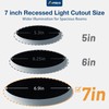 Amico 4 Pack 7 Inch 5CCT Ultra-Thin LED Canless Recessed