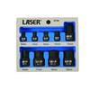 Laser 6726 Low Profile Impact Hex Socket Bit Set 1/4"D,