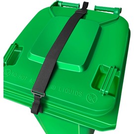 Trash Can Locks for Animals-Adjustable Garbage Can Lid Locks, Security Strap-Bear Proof Trash Can-Universal Prevent Odor from Spreading,Fits Multiple Sizes Cans,Trash Bin Lock