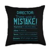 Choir Director Sopranos Alto Tenor Basses Choir teacher Throw Pillow