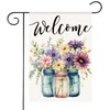 HOMFREEST Spring Floral Garden Flag 12x18 Inch Double Sided Small