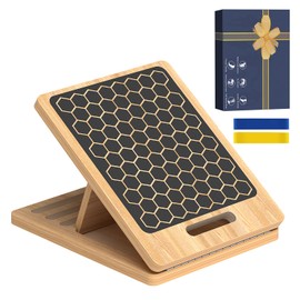 Portable Slant Board, Calf Stretch Board, Slant Boards for Exercise, Wooden Slant Board, Velor Board, Adjustable Incline Board for Knees Ankle Heel Feet Leg