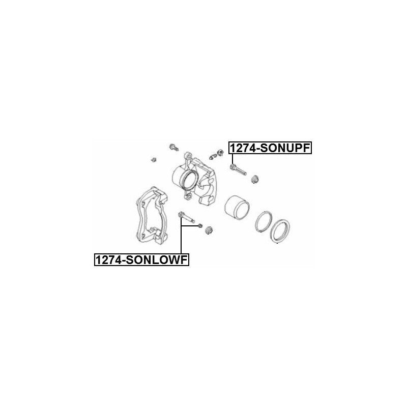 Febest 1274-SONLOWF Guide Bolt, Brake Caliper