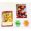 Bakugan PLATINUM - pyrus DRAGONOID - true METAL w/ Cards